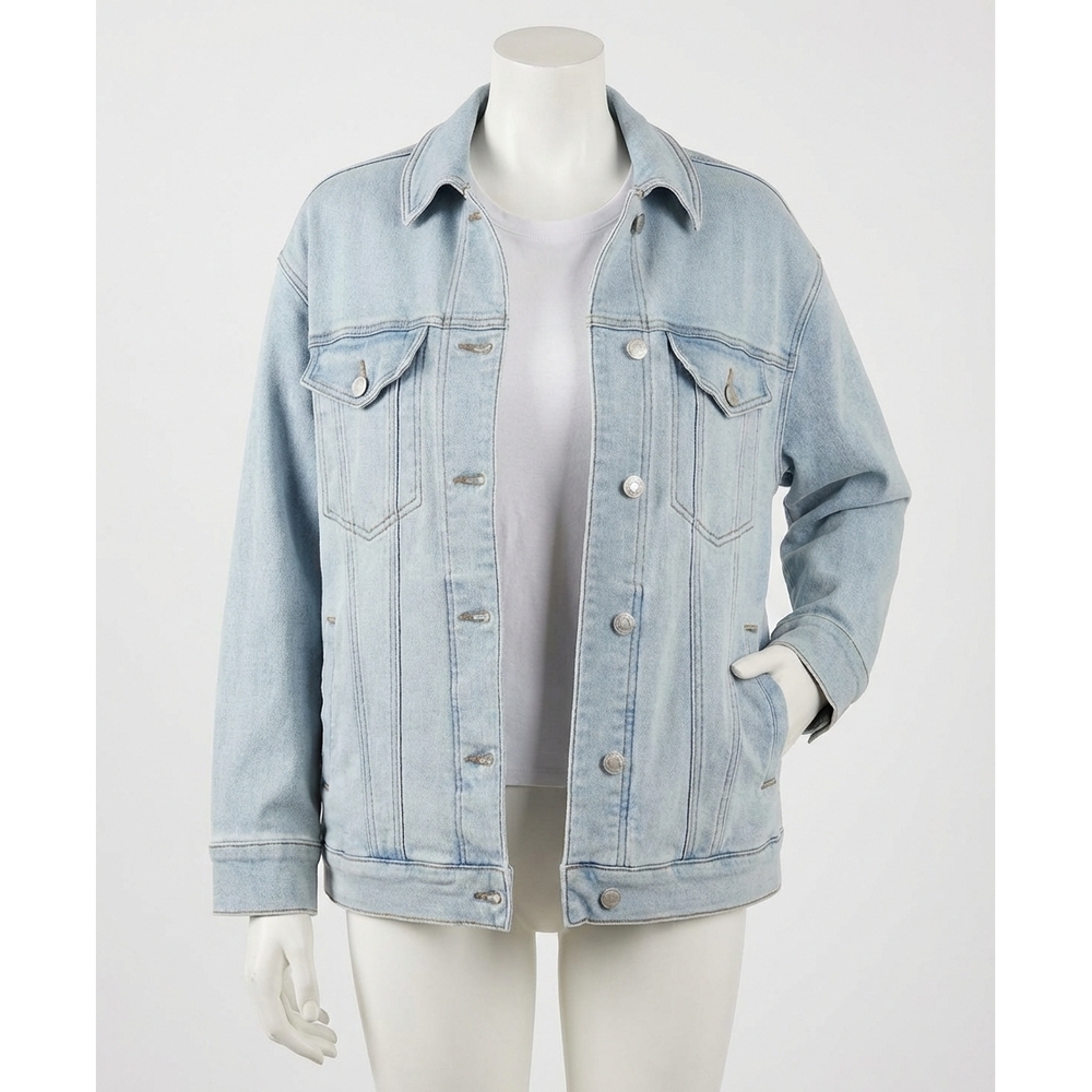 NEW Z SUPPLY miles denim jacket in sun bleached indigo